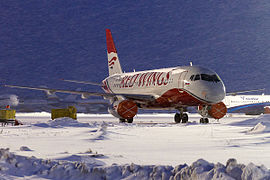Soukhoï SuperJet 100 de Red Wings Airlines.