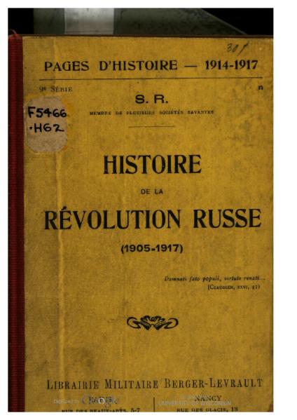 File:Reinach - Histoire de la Révolution russe.djvu