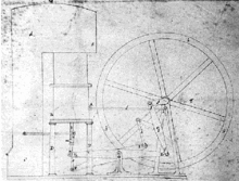 Illustration from Robert Stirling's 1816 patent application of the air engine design that later came to be known as the Stirling Engine Robert Stirling's engine patent.gif