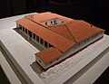Romeinse tied, Romiense villa, model in museum van Tóngere