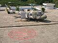 Helicopter op het dak van het paleis