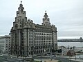 The Royal Liver Building, seen from the nearby Atlantic Tower