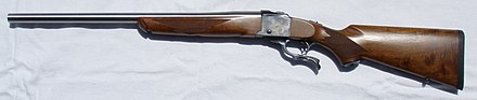 Ruger No. 1 single-shot rifle with custom .243 barrel