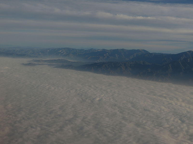 File:San Gabriel Mountains and Foggy San Gabriel Valley, California (14331130099).jpg