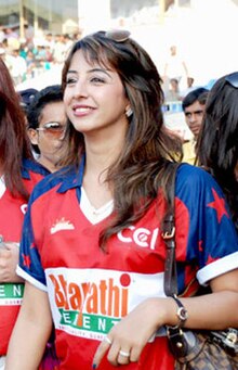 Sanjjanaa Galrani at CCL match.jpg