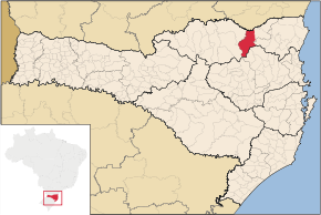 Kart over Rio Negrinho