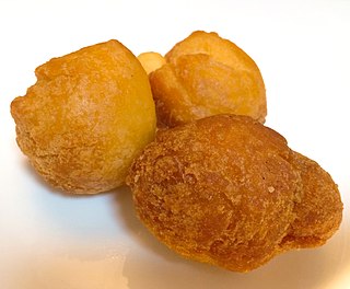 <i>Sata andagi</i> Doughnut-like Japanese dish made from deep fried dough