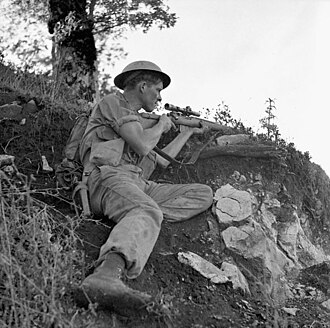 Canadian sniper Seaforth Highlanders of Canada sniper Foiano Italy October 1943.jpg