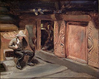 Setesdalsstue med to døre, 1858 (antagelig)