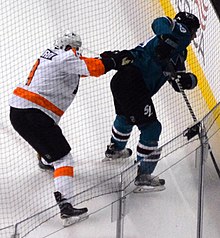 Provorov in a game against San Jose in 2016 Sharks vs Flyers (31888487472) (cropped).jpg