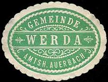 Siegelmarke der Gemeinde Werda