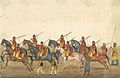 Skinner's Horse party, in a folio from 'Reminiscences of Imperial Delhi’, an album by Thomas Metcalfe, 1843.jpg