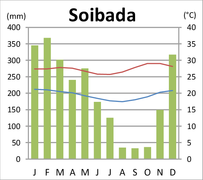 Klimadiagramm von Soibada