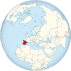 Spain on the globe (Europe centered).svg