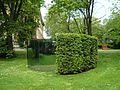 Dan Graham, Two-Way Mirror Hedge, Almost Complete Circle, 2001