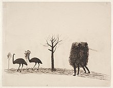 Stalking emu, c. 1885, attributed to Tommy McRae Stalking emu, ca. 1885, attributed to Tommy McRae.jpg