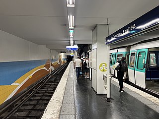 <span class="mw-page-title-main">La Courneuve–8 mai 1945 station</span> Metro station in Paris, France