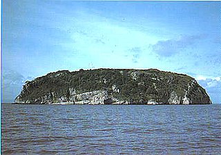 Steep Holm Island in the Bristol Channel, United Kingdom
