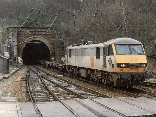 Stoke Hill Tunnel, Ipswich, in 1994