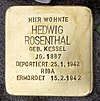 Stolperstein Barbarossaplatz 1 (Schön) Hedwig Rosenthal.jpg