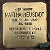 Stolperstein Pariser Str 11 (Wilmd) Martha Neustadt.jpg