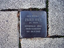 Stolperstein Paula Rhée Johannes-Henry-Straße 17 Bonn.JPG