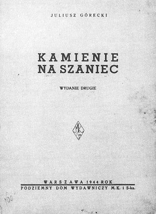 <i>Stones for the Rampart</i> 1943 novel by Aleksander Kamiński