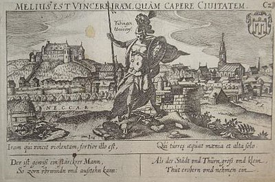 Tübingen Univers - Kupferstich von Daniel Meisner aus Schatzkästlein - 1678.jpg