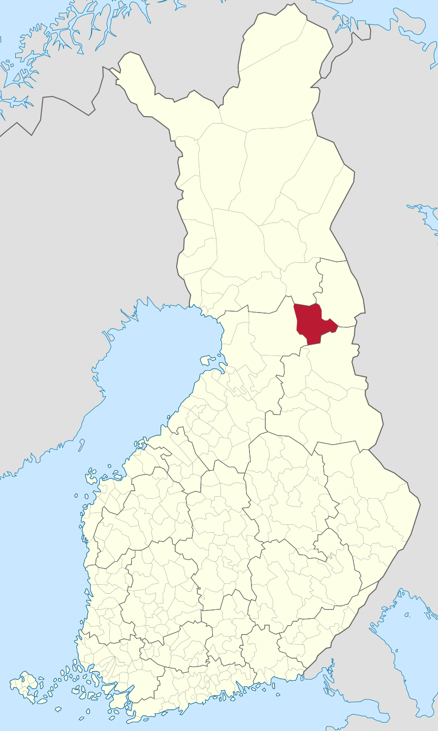 泰瓦爾科斯基（Taivalkoski）的地圖