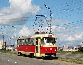 Szemléltető kép az Izsevszki villamos szakaszról