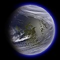 What the Moon might look like terraformed as seen from Earth