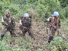 Territoire de Beni, Province du Nord Kivu, RD Congo les Forces coalisées FARDC-MONUSCO engagées dans l’opération « Usalama » (Sécurité) contre les activités négatives, dont celles des ADF (32518226845).jpg
