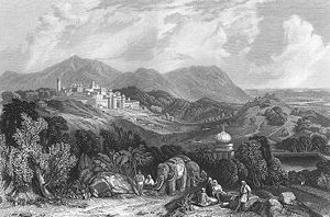 Kubu Nahan, ibukota negeri-putera Sirmur, sekitar. 1850.