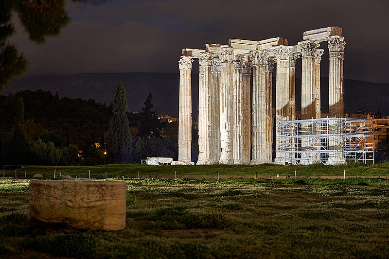 File:The Temple of Olympian Zeus on April 6, 2020.jpg