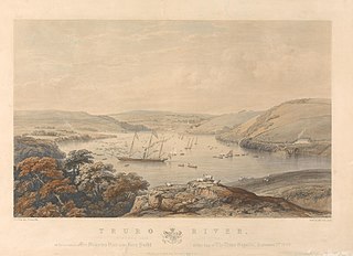 Truro River from a field near Cliff Cottage on the Occasion of her Majesty's Visit in the Fairy Yacht on the day of the Truro Regatta, September 7th, 1846