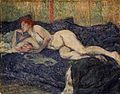 Lautrec - Français : French: Femme nue étendue sur un divan