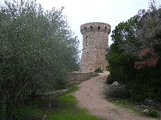 Torra di lIsuledda Genoese coastal defence tower in Corsica