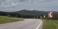 Wegpanorama tussen Bad Leonfelden en Studánky (Tsjechië}