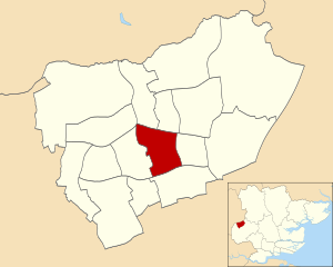 Location of Tye Green ward