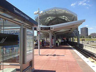 The Tysons Corner station Tysons Corner Metro platform.jpg