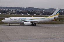Airbus A330-200 of the Armed Forces of the Republic of Kazakhstan UP-A3001 Airbus A.330 Comlux Kazakhstan (12326277214).jpg