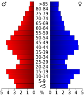 Bevolkingspiramide Park County