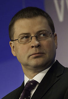Valdis Dombrovskis - World Economic Forum on Europe 2010.jpg