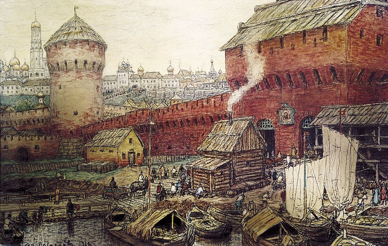 File:Vasnetsov Vodyanye vorota Kitay Goroda.jpg