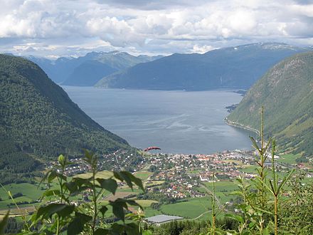 Vik, a village by the Sognefjord.