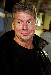 Vince McMahon fought his son Shane at WrestleMania. Vince McMahon 2.jpg