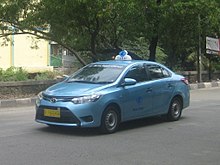 Toyota Limo, a basic version of the Vios operating as a taxi in Jakarta ViosLimoNCP150BBG.JPG