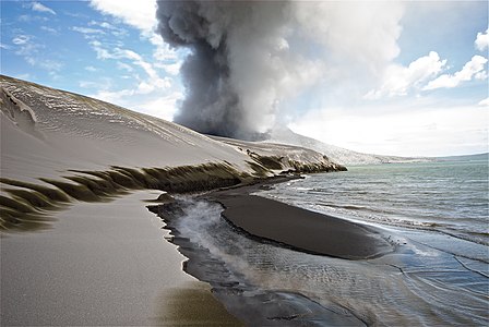 A photograph of Volcanic Sand Ash Dunes