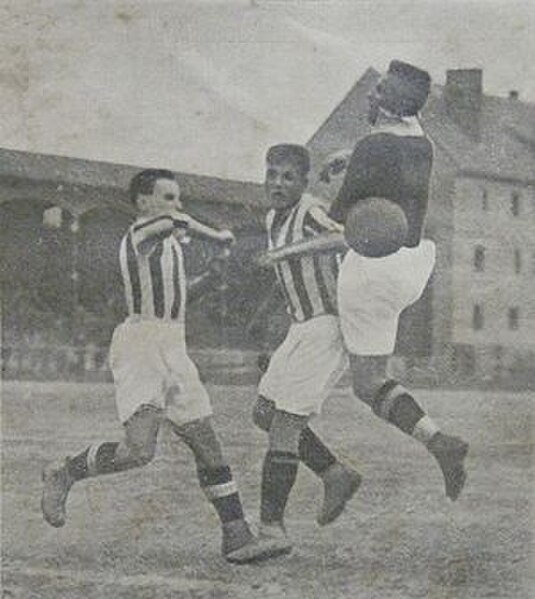 Friendly away game with Warta Poznań in 1924