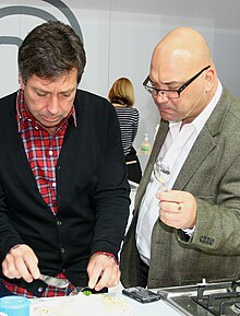 Wallace (right) with John Torode at MasterChef Live in 2009 Wallace and Torode.jpg